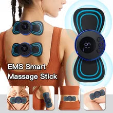 Elétrica EMS Foot Massager Acessórios, Estimulador Muscular Do Pulso, Dobrável Massagem Pad, Alívio Da Dor